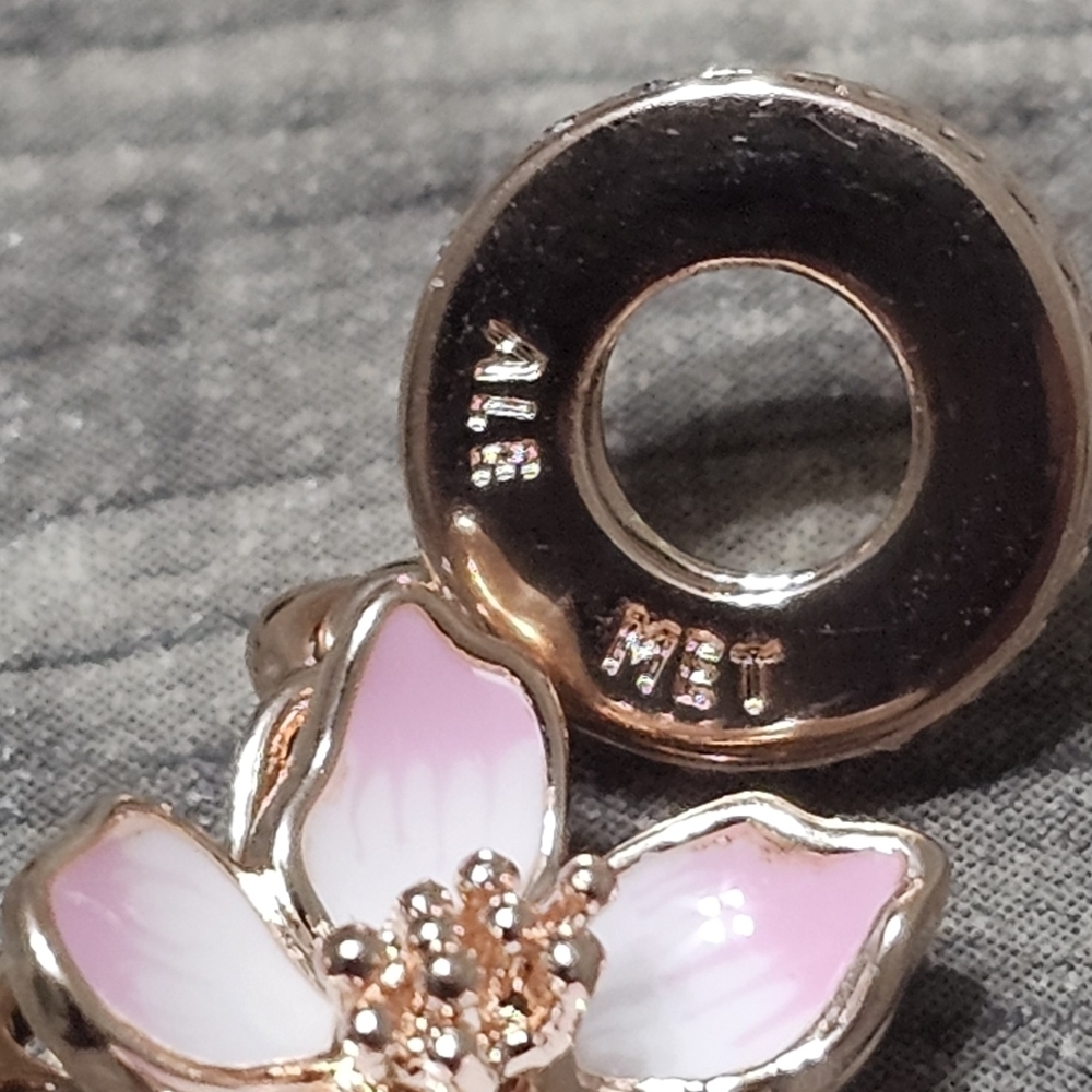 Pandora Cherry Blossom Dangle Charm - Picture 3 of 4